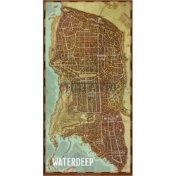 Dungeons & Dragons: Waterdeep Vinyl Game Mat 20"x40",RPG (D&D и др.) / D&D аксесоари