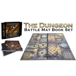 Loke Battle Mats: The Dungeon Books of Battle Mats (2x 12x12" books, 40 pages each),RPG (D&D и др.) / D&D аксесоари