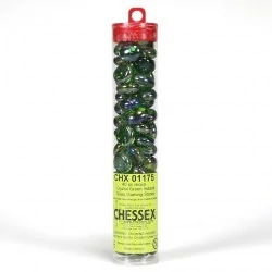 Chessex: Iridized Crystal Green Gaming Stones (40) вХоби продукти