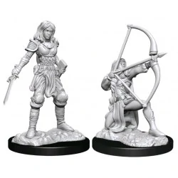 WizKids Pathfinder Battles Deep Cuts Unpainted Miniatures: Wave 15 Female Human Fighter,RPG (D&D и др.) / D&D Миниатюри