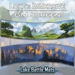 Loke Battle Mats: Immersive GM Screen,RPG (D&D и др.) / D&D аксесоари
