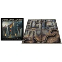 Loke Battle Mats: Castles, Crypts and Caverns Books of Battle Mats (2x 12x12" books, 40 pages each),RPG (D&D и др.) / D&D аксесоари