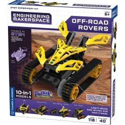 Thames & Kosmos Engineering Makerspace Off-Road Rovers STEM Experiment Kit (английско издание) - STEM експериментален комплект вSTEM & Образователни игри
