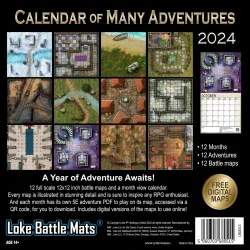 2024 Calendar of Many Adventures,RPG (D&D и др.) / D&D аксесоари