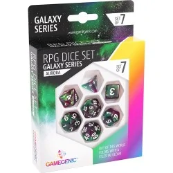 Gamegenic - Galaxy Series - Aurora - RPG Dice Set (7pcs) - комплект D&D зарове,RPG (D&D и др.) / D&D Зарове
