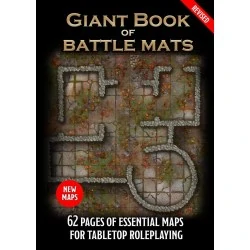 Loke Battle Mats: The Giant Book of Battle Mats Volume I Revised (16.5x12", A3, 62 pages),RPG (D&D и др.) / D&D аксесоари