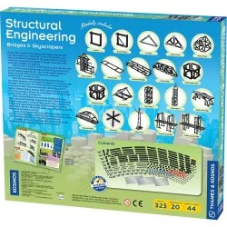 Thames & Kosmos Structural Engineering: Bridges & Skyscrapers Engineering STEM Experiment Kit вSTEM & Образователни игри