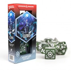 Dungeons & Dragons Adventure Dice - Cleric: Green (15 dice), RPG (D&D и др.) / Комплекти зарове за D&D