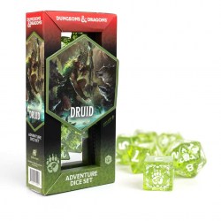 Dungeons & Dragons Adventure Dice - Druid: Green (16 dice), RPG (D&D и др.) / Комплекти зарове за D&D