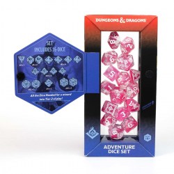 Dungeons & Dragons Adventure Dice - Wizard: Fuchsia (16 dice), RPG (D&D и др.) / Комплекти зарове за D&D