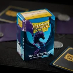 Dragon Shield Sleeves - Standard size - Matte Dual - Soul & Petrol (100 броя протектори за карти) 1