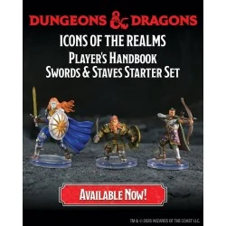 Dungeons & Dragons Icons of the Realms: Player's Handbook - Spells & Steel Starter Set, RPG (D&D и др.) / D&D минита и фигурки / Icons и оцветени
