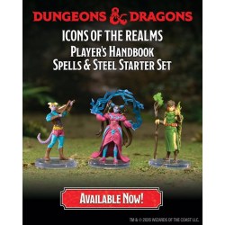 Dungeons & Dragons Icons of the Realms: Player's Handbook - Spells & Steel Starter Set, RPG (D&D и др.) / D&D минита и фигурки / Icons и оцветени
