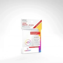 Gamegenic - MATTE Catan-Sized Sleeves 56x82 mm - Clear (50 Sleeves) - протектори за карти 1