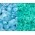 Комплект D6 зарове: Chessex Luminary Glow Sky & Silver 36 броя 12mm,Хоби продукти / Зарове за игри