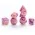 Polyhedral 7-Die Set: GKG Aether Dice - Raspberry and Cream - комплект D&D зарове в кутия,RPG (D&D и др.) / D&D Зарове