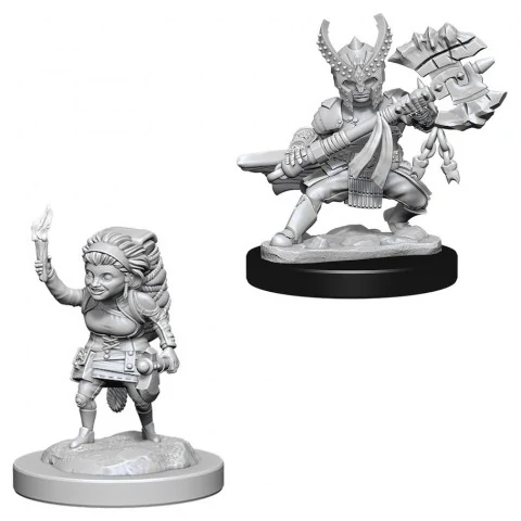 Dungeons & Dragons Nolzur's Marvelous Unpainted Miniatures Wave 6: Female Halfling Fighters,RPG (D&D и др.) / D&D Миниатюри