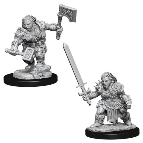Pathfinder Battles Deep Cuts Unpainted Miniatures Wave 8 - Female Dwarf Barbarian,RPG (D&D и др.) / D&D Миниатюри