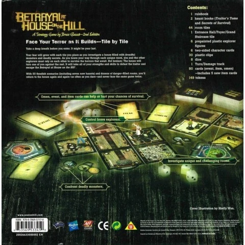 Betrayal at House on the Hill (2nd Edition, 2010) - кооперативна настолна игра,WOC266330000