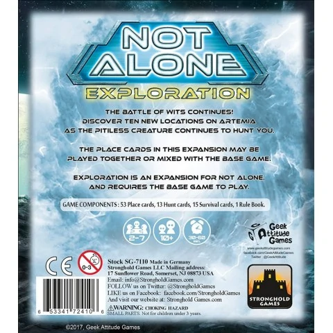 Not Alone: Exploration Expansion (2017) - разширение за настолна игра,SHG7110