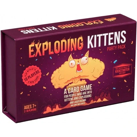 Exploding Kittens: Party Pack (2-10 играча, 2019) - парти настолна игра Експлоадиращи котета,EKGPP-1