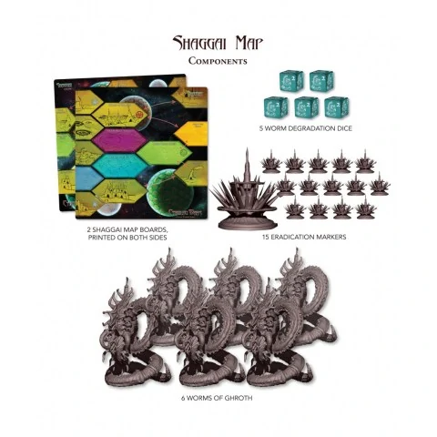 Cthulhu Wars: Shaggai Map Expansion (2019) - разширение за настолна игра,PTGCWM11