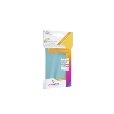Протектори за карти Gamegenic Prime Tarot Sleeves 73x122mm (50 броя, за настолни игри, прозрачни, плътни) вПротектори