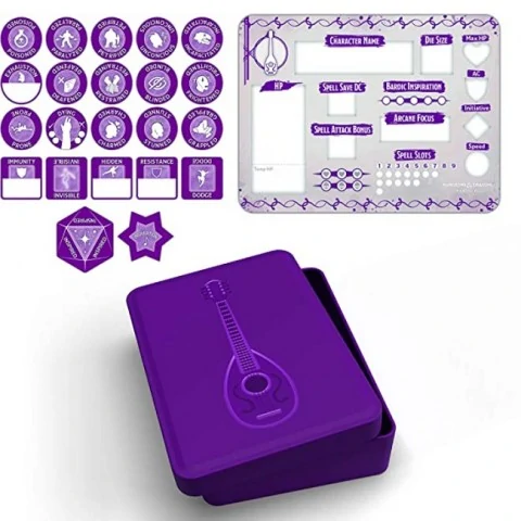Dungeons & Dragons RPG 5th Edition: Bard Token Set (Player Board & 22 tokens),RPG (D&D и др.) / D&D аксесоари