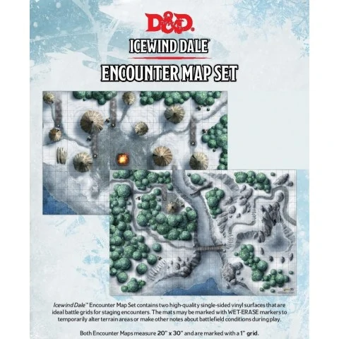 Dungeons & Dragons RPG 5th Edition: Icewind Dale Encounter Map Set (2 maps),RPG (D&D и др.) / D&D аксесоари