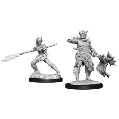 Magic: The Gathering Unpainted Miniatures: Wave 1 Coralhelm Commander & Halimar Wavewatch (Merfolk),RPG (D&D и др.) / D&D Миниатюри