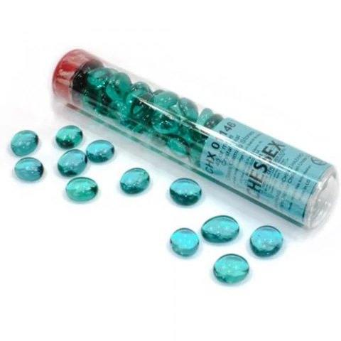 Chessex: Crystal Teal Gaming Stones (40) вХоби продукти