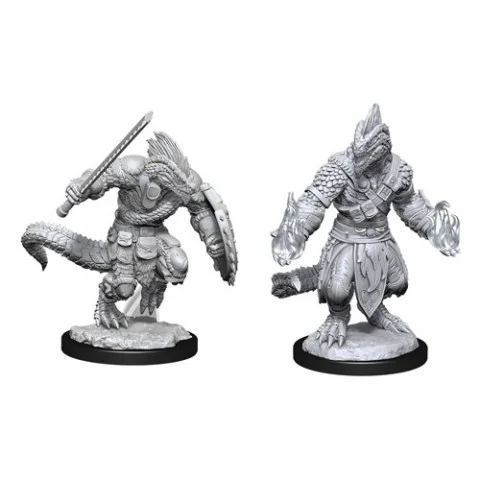 Dungeons & Dragons Nolzur`s Marvelous Miniatures: Wave 15 Lizardfolk Barbarian & Lizardfolk Cleric,RPG (D&D и др.) / D&D Миниатюри