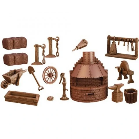 Mantic Games: Terrain Crate - Blacksmith & Stable,RPG (D&D и др.) / D&D / Pathfinder терен / карти