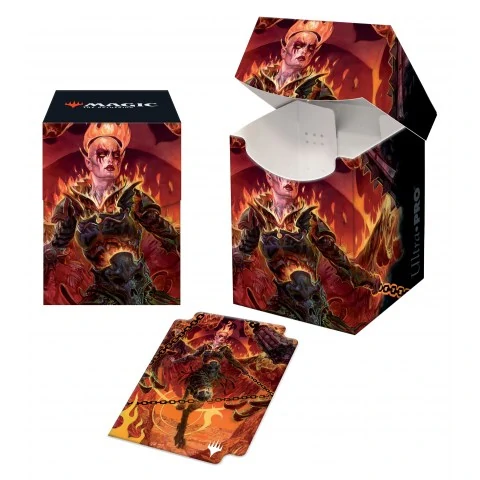 Ultra Pro Magic: The Gathering - Adventures in the Forgotten Realms: Zuriel, Archduke of Avernus Deck Box (100+) вКутии за карти
