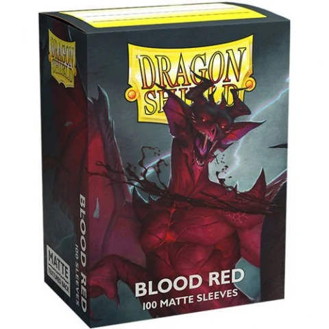 Dragon Shield Standard Sleeves - Matte Blood Red - матови протектори за карти (Кърваво Червени) 100 бр. вАксесоари Dragon Shield