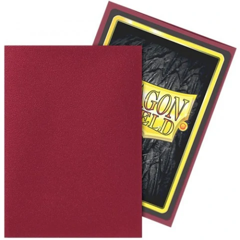 Dragon Shield Standard Sleeves - Matte Blood Red - матови протектори за карти (Кърваво Червени) 100 бр. вАксесоари Dragon Shield