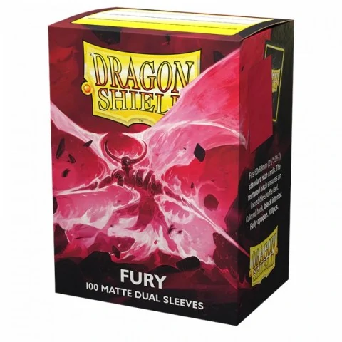 Dragon Shield Standard Sleeves - Non-glare Dual Matte Fury (Magenta) - матови протектори за карти (магента) 100 бр. вАксесоари Dragon Shield
