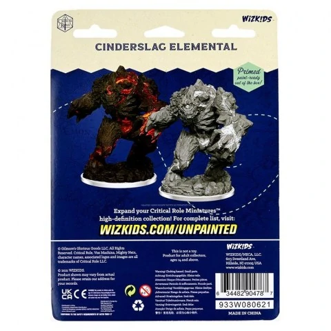 Dungeons & Dragons Critical Role Unpainted Miniatures: Wave 2 Cinderslag Elemental,RPG (D&D и др.) / D&D Миниатюри
