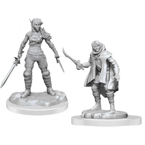 Dungeons & Dragons Nolzur's Marvelous Unpainted Miniatures Wave 19: Elf Rogue & Half-Elf Rogue Protégé,RPG (D&D и др.) / D&D Миниатюри