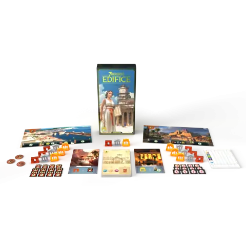 7 Wonders: 1st & 2nd Edition Edifice Expansion (2023) - разширение за настолна игра,ASMSEV7EDEN02
