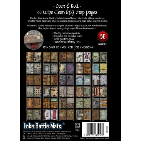 Big Book of Battle Mats - Rooms, Vaults & Chambers,RPG (D&D и др.) / D&D аксесоари