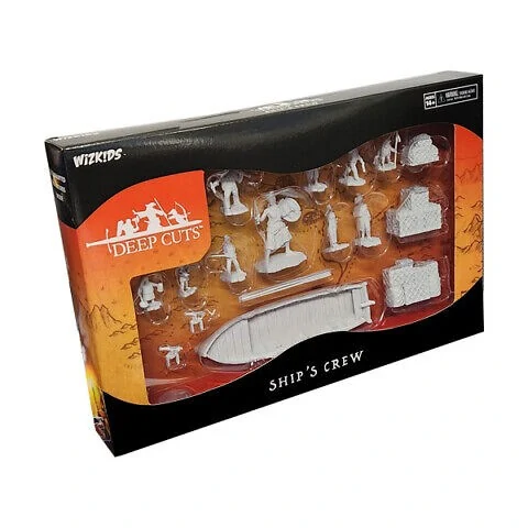 Pathfinder Battles Deep Cuts Unpainted Miniatures Wave 19 - Ship’s Crew Boxed Set,RPG (D&D и др.) / D&D Миниатюри
