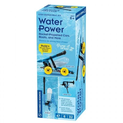 Thames & Kosmos Water Power – Rocket Propelled Vehicles STEM Experiment Kit (английско издание) - STEM експериментален комплект вSTEM & Образователни игри