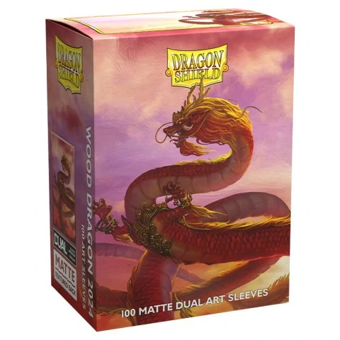 Dragon Shield Standard Sleeves - Art Sleeves - Standard size - Matte Dual - Year of the Wood Dragon (2024, 100) вАксесоари Dragon Shield