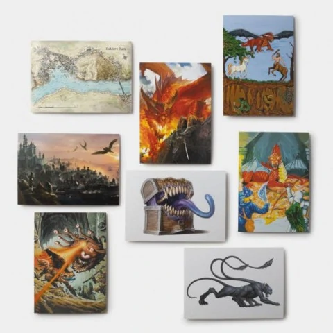 Dungeons & Dragons: 100 Postcards Archival Art from Every D&D Edition вобразователни