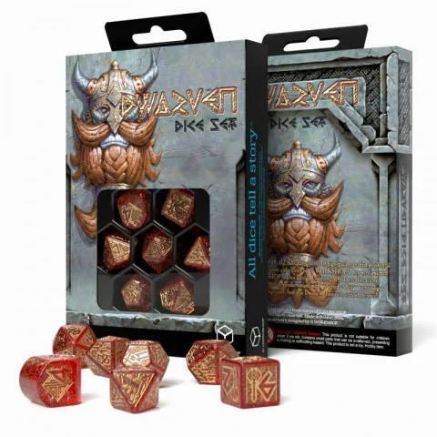 Q-Workshop Dwarven Dice Set: Jewels (7-dice set for D&D and Pathfinder),RPG (D&D и др.) / D&D Зарове