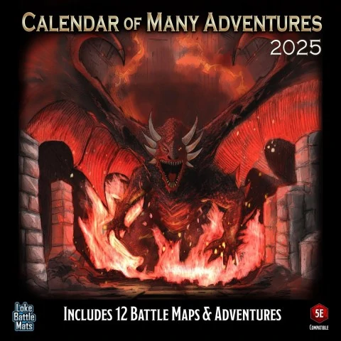 Loke Battle Mats: Calendar of Many Adventures 2025,RPG (D&D и др.) / D&D аксесоари