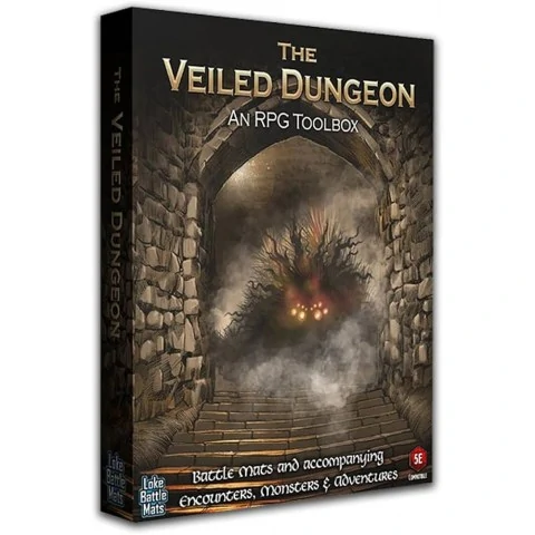 Loke Battle Mats: Veiled Dungeon - RPG Toolbox,RPG (D&D и др.) / D&D 5E & 2024 Книги / D&D 5E приключения