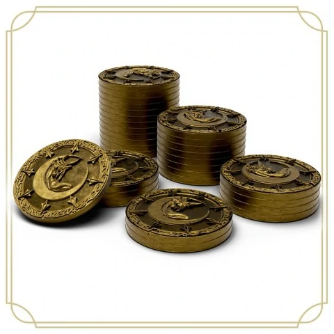 Lands of Evershade - Metal Coins,Lands of Evershade