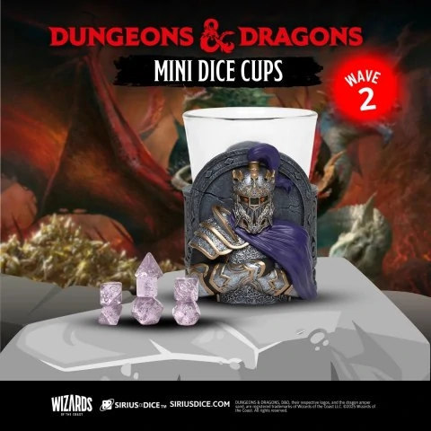 Dungeons & Dragons: Mini Dice Cups - Wave 2 (1 cup), Подаръци / STEM / Подаръчни зарове